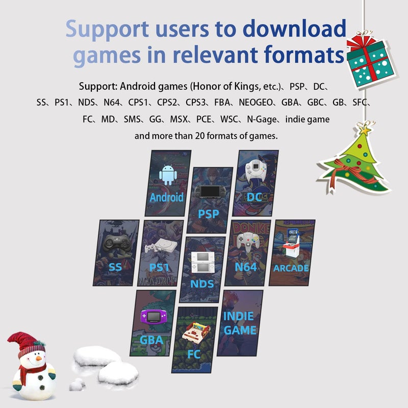 Aivuidbs RG353VS Retro Handheld Game Linux System RG3566 3.5 inch IPS Screen,RG353VS with 64G TF Card Pre-Installed 4452 Games Supports 5G WiFi 4.2 Bluetooth Online Fighting,Streaming and HDMI rg 353v - Image 3